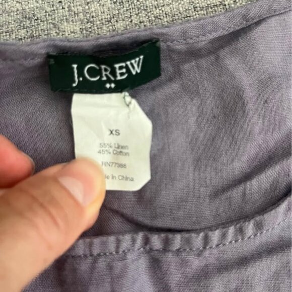 JCrew purple linen dress - Picture 2 of 4